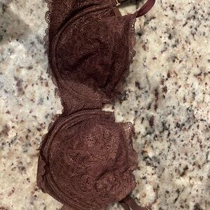 Soma Lace Underwire Bra in Chocolate Brown